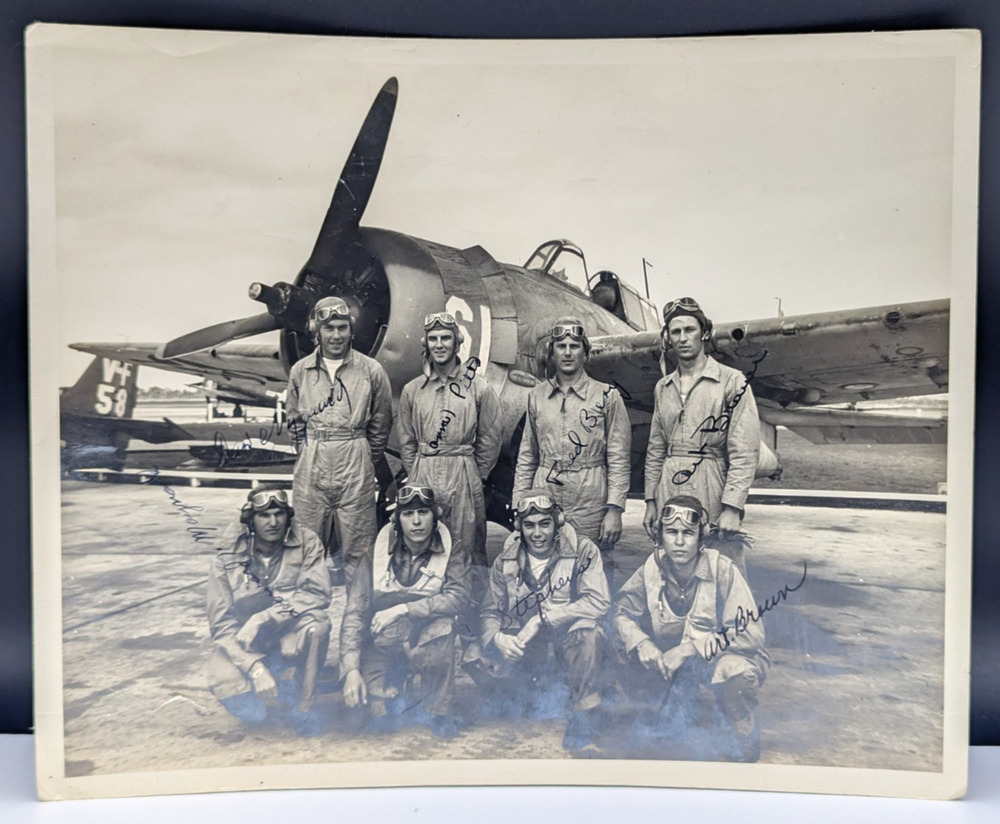 US Aviation Navy Fighter Pilots Photo WWII Vero Beach FL 1944 8x10